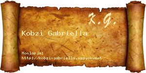 Kobzi Gabriella névjegykártya